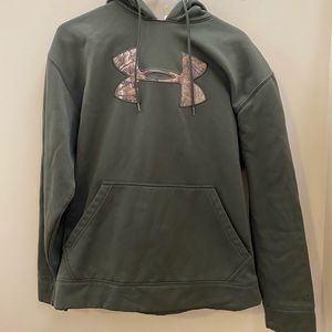 Green + Camo Under Armour Hoodie